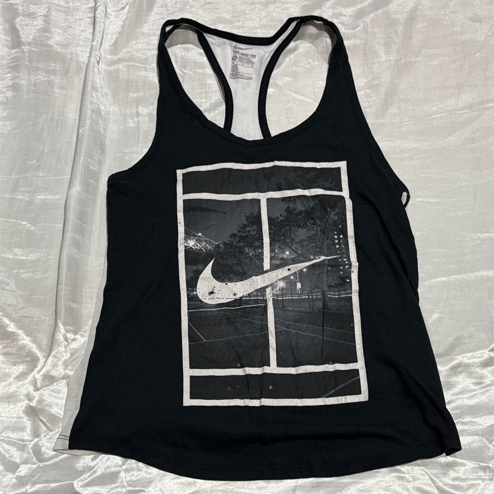 Nike Black and White Graphic Tank